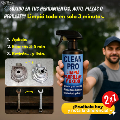 CLEAN PRO™: Removedor de Oxido para piezas de automóvil, herrajes, antigüedades.