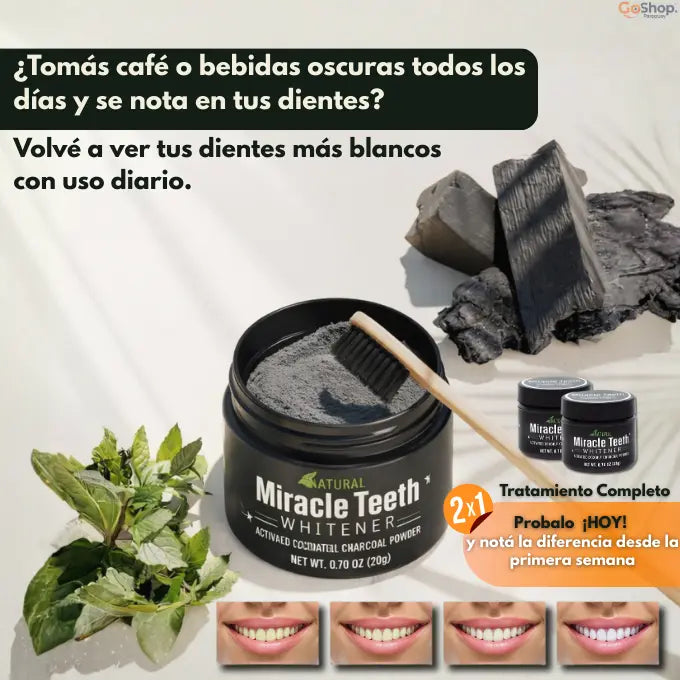 MiracleSmile™: Volvé a ver tus dientes blancos de verdad, todos los días - 2x1
