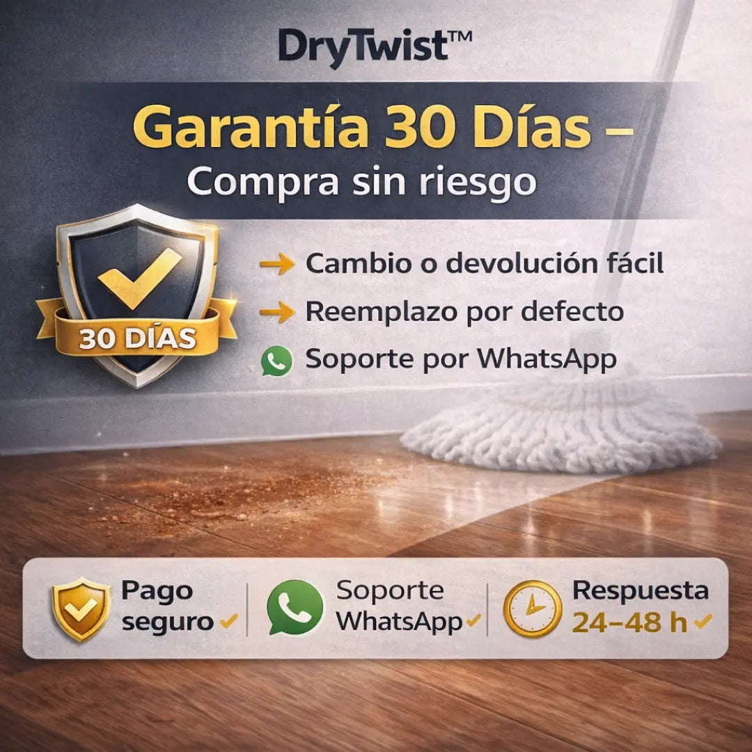 DryTwist™: Trapeador Autoescurrible Premium