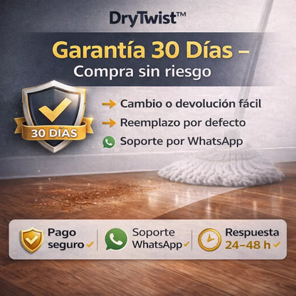 DryTwist™: Trapeador Autoescurrible Premium