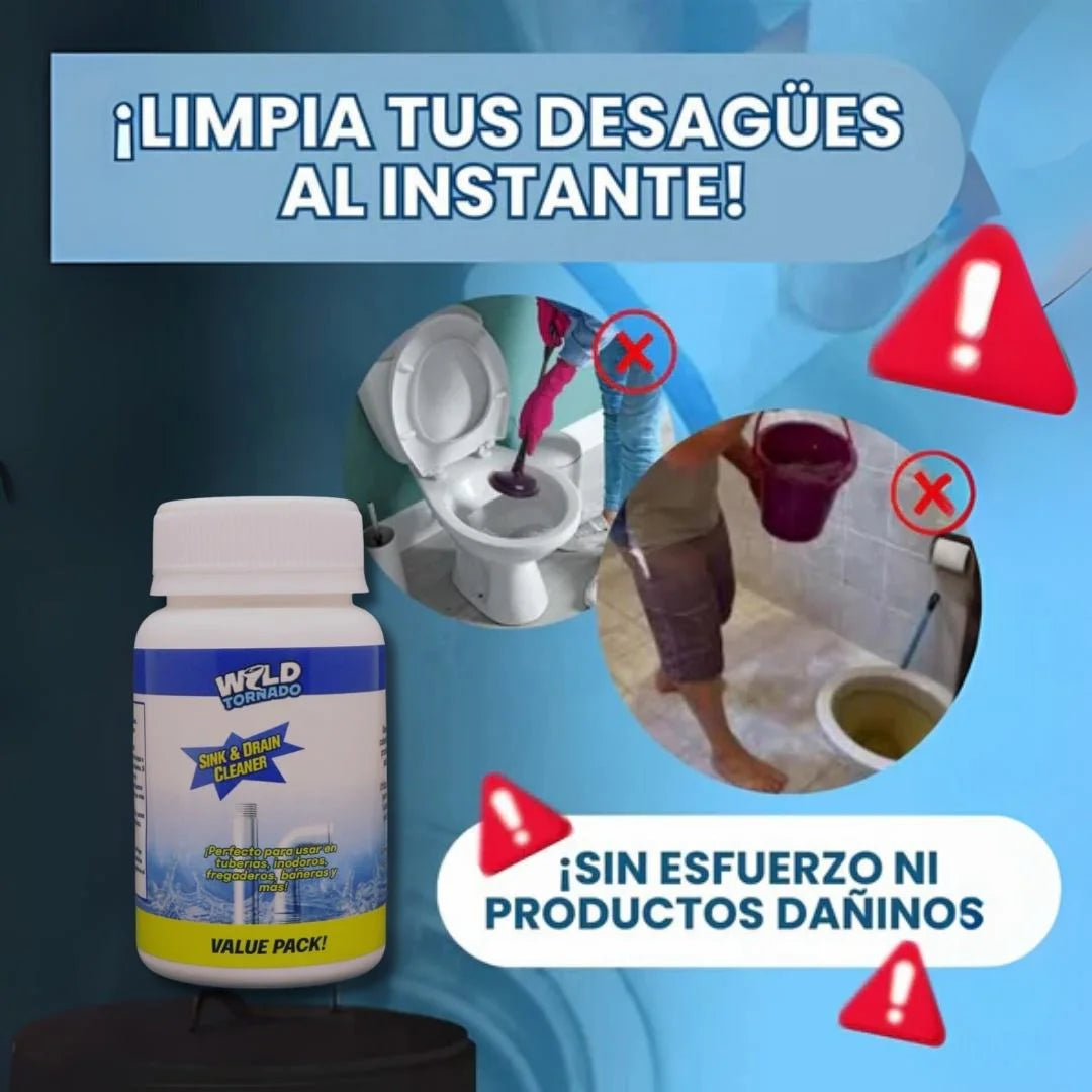 TornadoCleaner™ DESTAPADOR DE DRENAGE Y CAÑERIAS