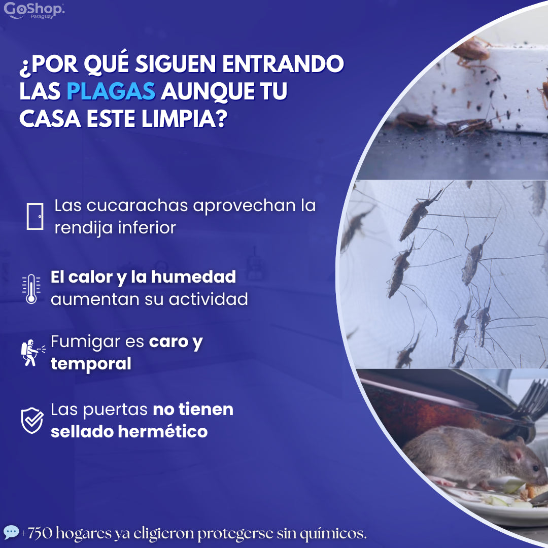 DoorShield™: Barrera protectora que evita que cucarachas, roedores e insectos entren a tu hogar.  2x1