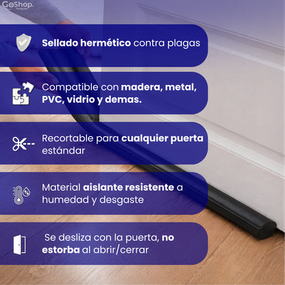 DoorShield™: Barrera protectora que evita que cucarachas, roedores e insectos entren a tu hogar.  2x1