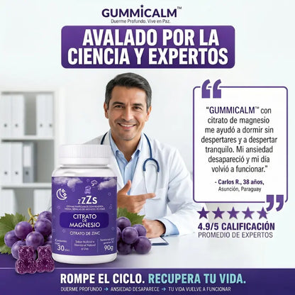 🌙 GUMMICALM™: Citrato de Magnesio en Gomas