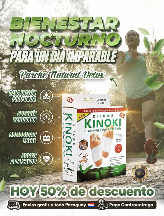 Parches detox para pies usados durante la noche en Paraguay